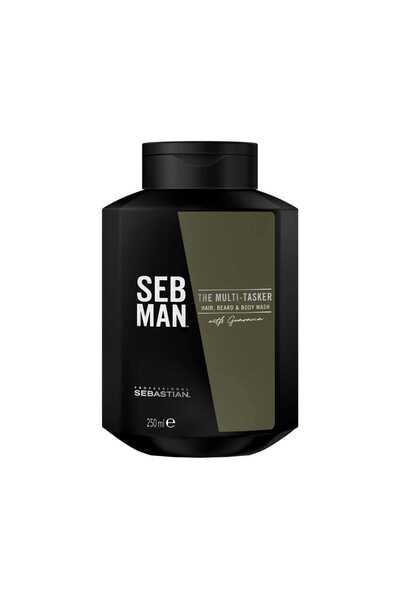 SEBASTIAN 3 in 1 shampoo for hair, body and beard, Sebastian, Sebman, The Multi-Tasker Shampoo, 250ml