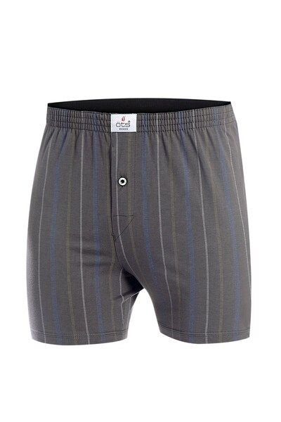 Öts Ανδρικό μπόξερ με ρίγες, με κουμπιά (100% βαμβάκι)