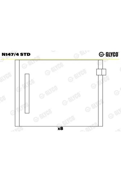 GLYCO N1474STD Eksantrik Yatagi 038103673A 038103673B Uyumlu