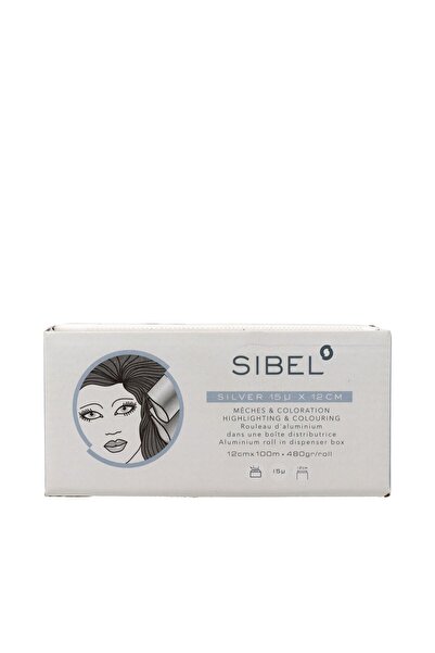 Sibel Aluminum foil for strands, Sibel, Silver 12cm x 100m, 480gr