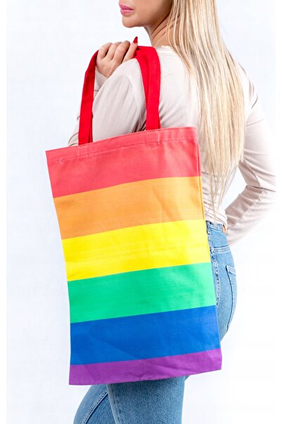 Other COTTON RAINBOW PRIDE LGBT SHOPPING BAG LARGE XXL