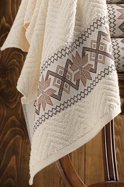 DNZGÜLCAN Σετ 4 πετσέτες ζακάρ με έθνικ σχέδια 50x90 εκ. |   Πετσέτα χεριών και προσώπου από 100% βαμβάκι