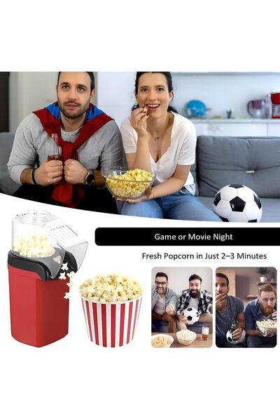 Generic Hot Air Popcorn Popper - Electric Mini Oil-Free Popcorn Maker (3-Min)