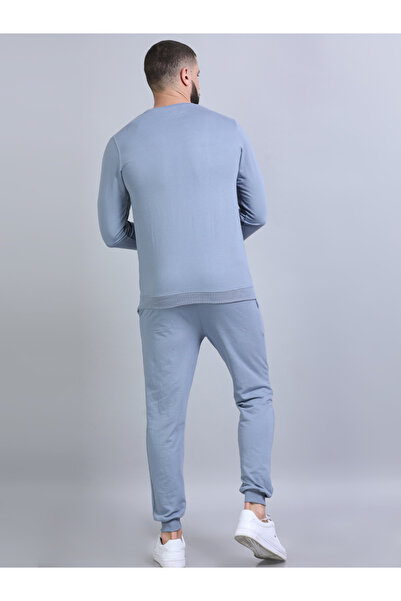 Bushirt By Styli Men Embroidered Loop Knit Sweatshirt and Joggers Set