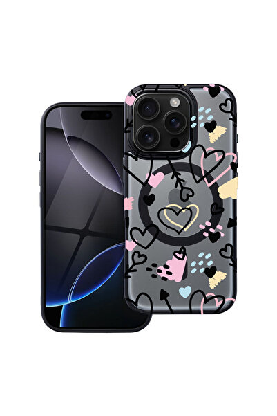 bestcase Θήκη MagSafe Shield για Apple iPhone 16 Pro, Σύμβολα Αγάπης, husa 19...