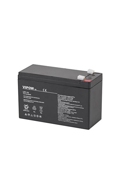 Vipow Baterie cu gel și plumb 12V 7Ah tehnică