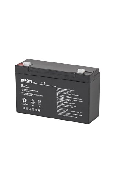 Vipow Baterie cu gel și plumb, 6v 12ah, tehnologie