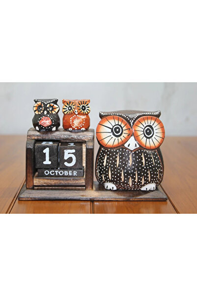 Kuzgun Online Shop Wooden Owl Calendar