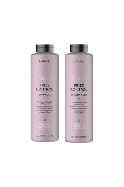Lakme Set for unruly hair, Lakme, Frizz Control, Shampoo 1000ml + Conditioner 1000ml