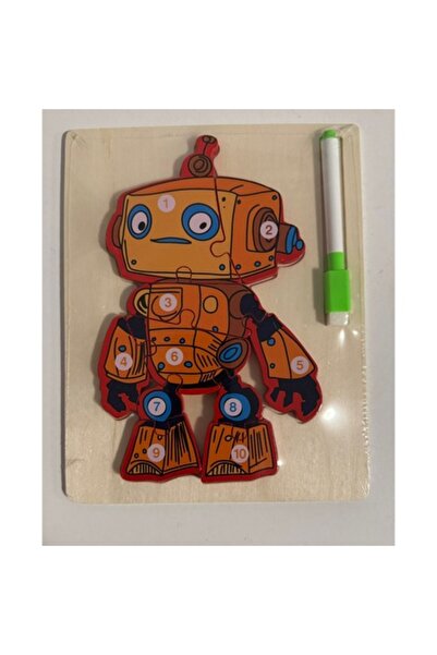Educational Puzzle + Trasare, Robotică și Scriere Creativă - Orange