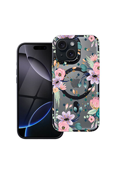 bestcase Θήκη MagSafe Shield για Apple iPhone 14, Συλλογή Λουλουδιών, husa 19...