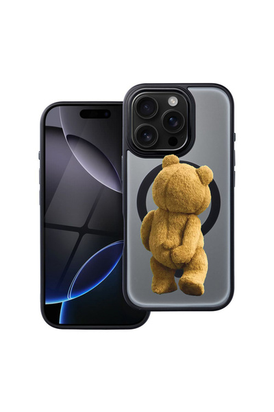 bestcase Husă MagSafe Shield pentru Apple iPhone 12 Pro, Teddy Bear Hidden Sh...