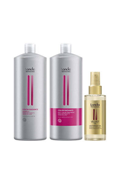 Londa Professional Color Radiance Package for Colored Hair: Shampoo 1000ml, Post Color Treatment 100