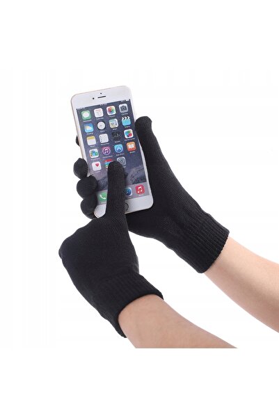 Other Acrylic Gloves Warm TOUCH 20cm Black R01