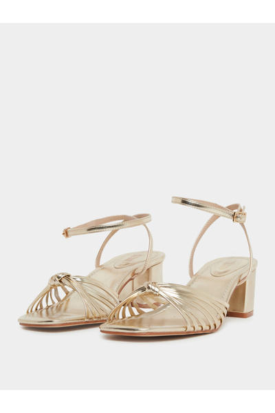 Raid By Styli Aanvi Strappy Knotted Block Heel Sandals