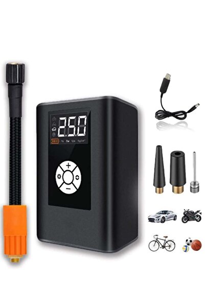 COOYA Tire Inflator Portable Air Compressor 150PSI Electric Air Pump with Pressure Gauge LED Light
