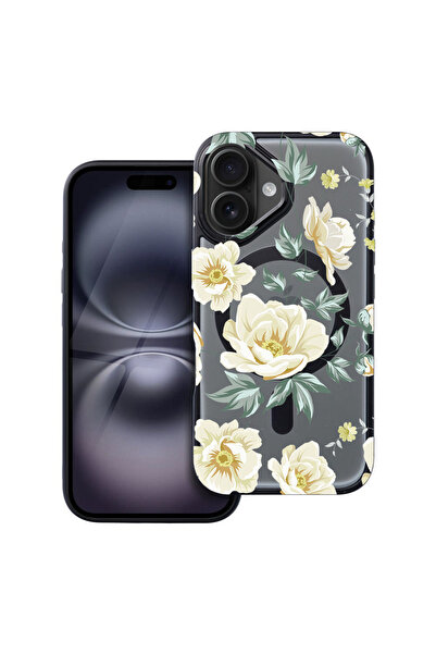 bestcase Carcasă MagSafe Shield pentru Apple iPhone 16, Flori, husa 1937307 F...