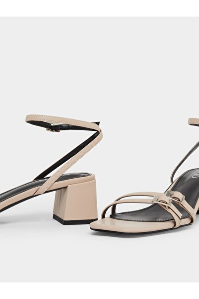 Raid By Styli Zinia Block Heel Sandals with Ankle Strap