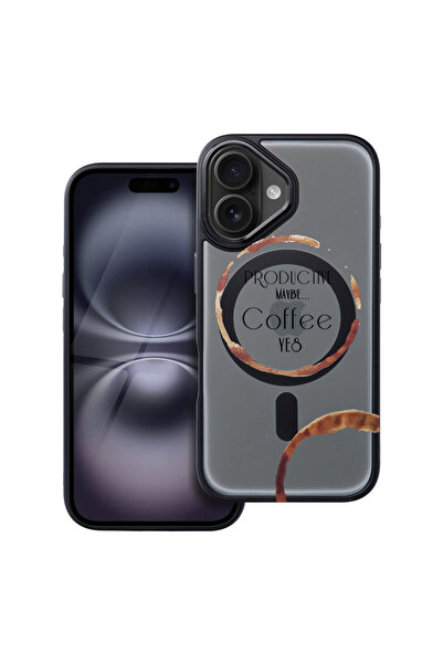 bestcase Carcasă MagSafe Shield pentru Apple iPhone 16, culoare cafea, husa 1...
