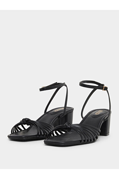 Raid By Styli Aanvi Strappy Knotted Block Heel Sandals