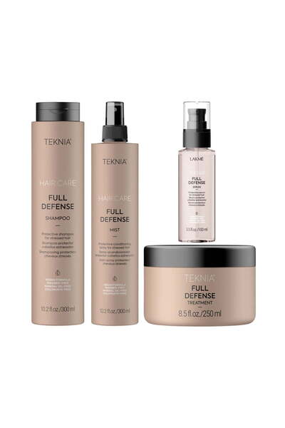 Lakme Set pentru par deteriorat, Lakme, Teknia, Full Defense, Sampon 300ml + Tratament 300ml + Masca 250ml