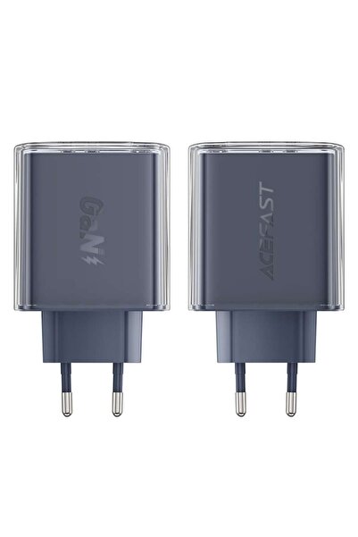 Acefast Acesfast A45 (Z80) 65W GaN Wall Charger — 2x USB-C + 1x USB-A, Gray