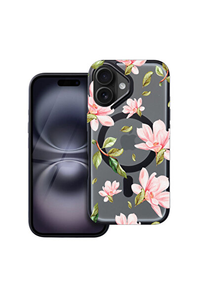 bestcase Husă MagSafe Shield pentru Apple iPhone 16, Colecția Flowers, husa 1...
