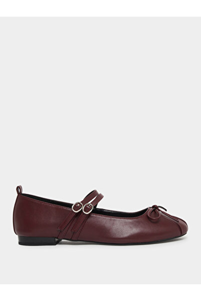 Raid By Styli Idol Bow Detail Mary Jane Ballet Flats