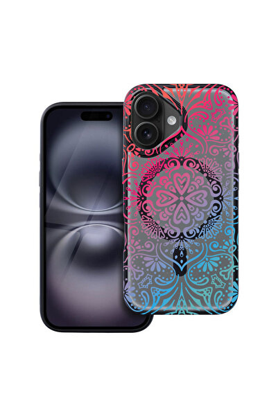 bestcase Carcasă MagSafe Shield pentru Apple iPhone 16, culoare Mandala, husa...
