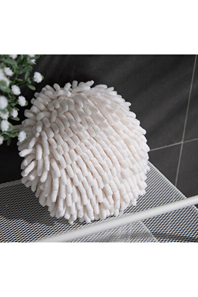 Other TOWEL KITCHEN BATHROOM CLOTH ON A STRING GREY BALL HOOK