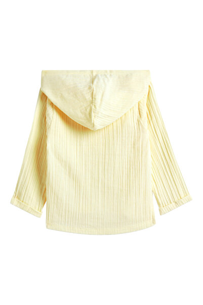 Dirkje By Styli Boys Textured Cotton Hooded Shirt