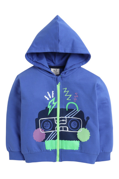 Victor and Jane By Styli Pack of 3 - Graphic Print T-Shirt, Hoodie and Joggers Set