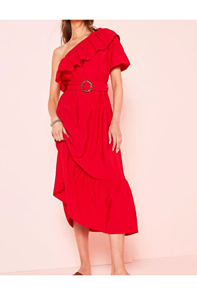 VERY V by Very midi dress, red