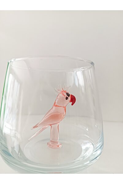 ADAMODART Parrot Glass Figured Water Cup - Single