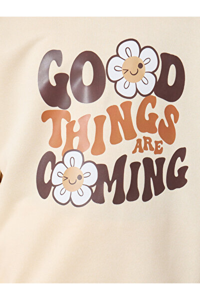 Styli Girl Graphic Print Sweat Top and Wide Leg Jogger Set