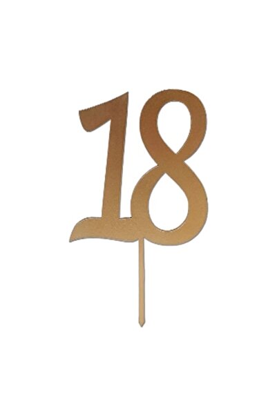 OEM Topper tort majorat 18, Promotional Print, 18MDF1, mdf vopsit auriu, 12x1...