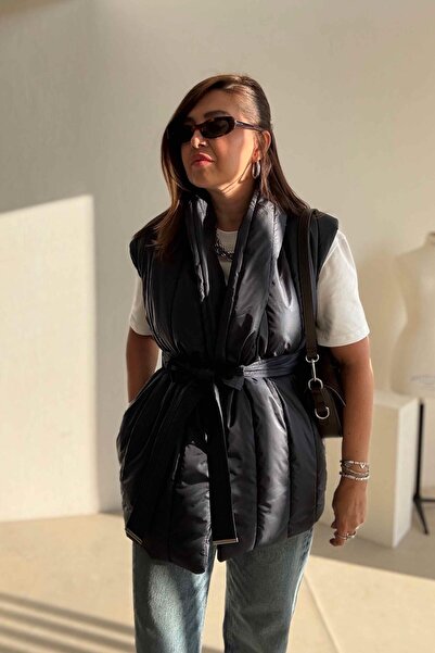 ELVAN TOLON Тъмносиньо плетено пухено яке