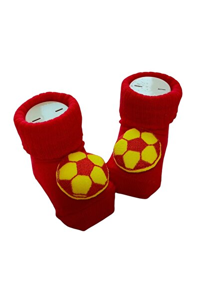 Style Baby Amazing Newborn Unisex Baby, Yellow Red Fanatic Fan Badi and Accessory Socks Gift Set