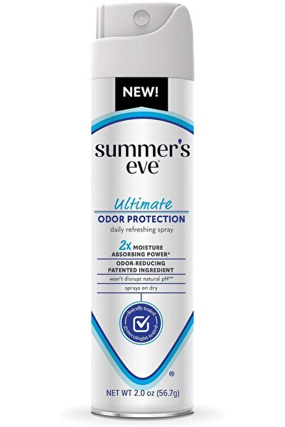 Summer's Eve رذاذ أنثوي، للتحكم في الرائحة، خالي من العطور، خالي من التلك، 2 ...