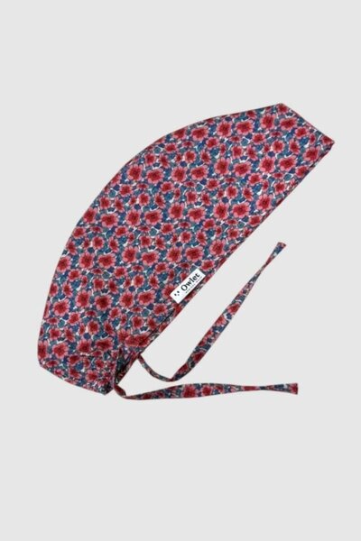 Owlet Medikal Pink Floral Surgical Cap