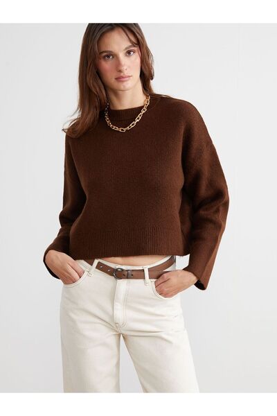 LC Waikiki Crew Neck Oversize Women's Knitwear Sweater