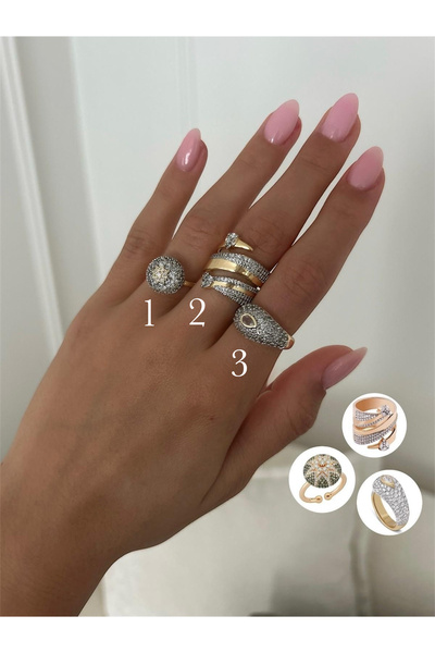 Asteria Jewelry Kadın Ayarlanabilir Vip Yüzük