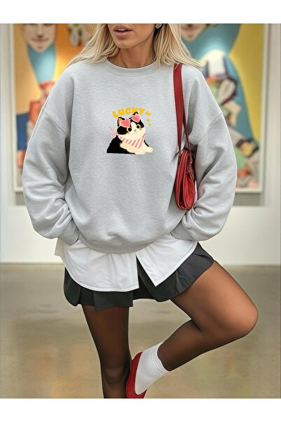 Wish BF Hanorac unisex pentru bărbați/femei Lucky pisică Color Special cu imp...