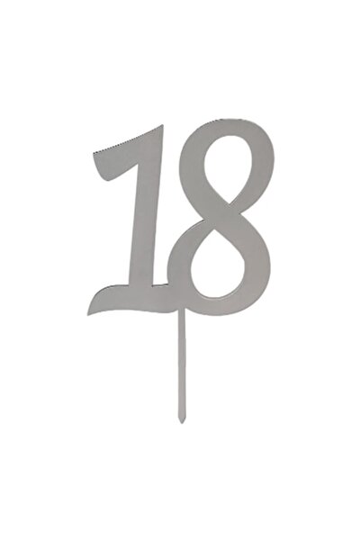 OEM Topper tort majorat 18, Promotional Print, 18MDF2, mdf vopsit argintiu, 1...