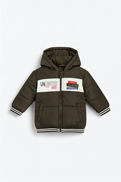 ESİLA KİDS Çocuk Mont Kapüşonlu Mont Fermuarlı Mont 5-8 Yaş