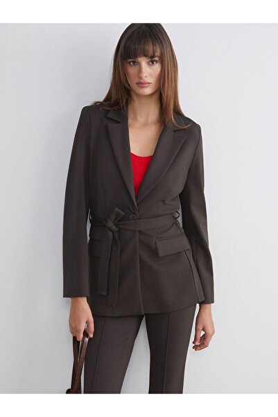 LC Waikiki Women's Belted Waist Blazer Jacket