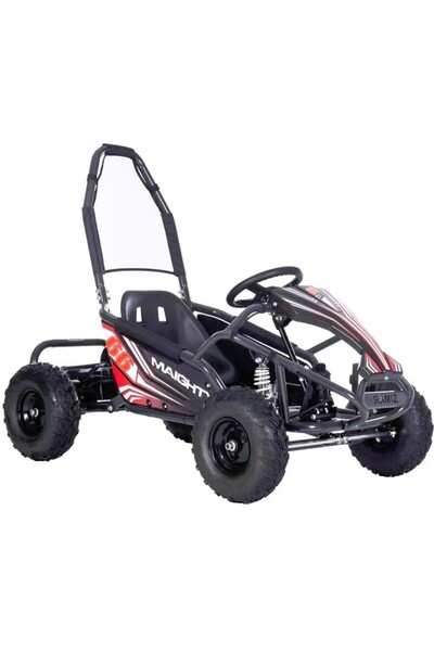 Ramiz Kart electric pentru copii Gokart Maighty Black, putere 1000W/48V, baterie 48V12Ah, vitexa maxima 30