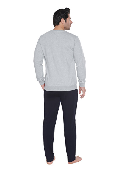 U.S. Polo Assn. Men's Gray Melange Home Wear