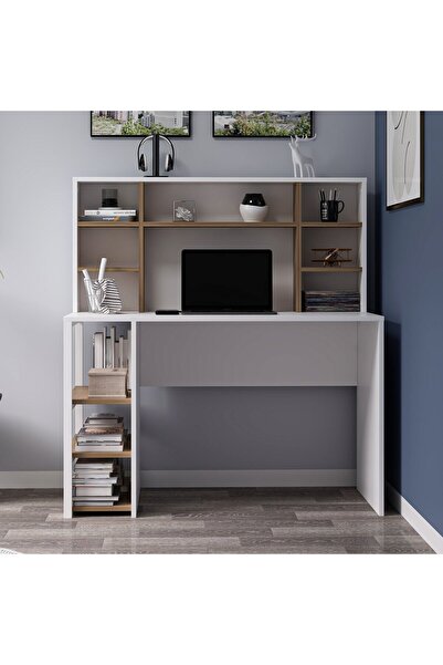 Home İzi Liora Çalışma Masası - Beyaz/Rahle