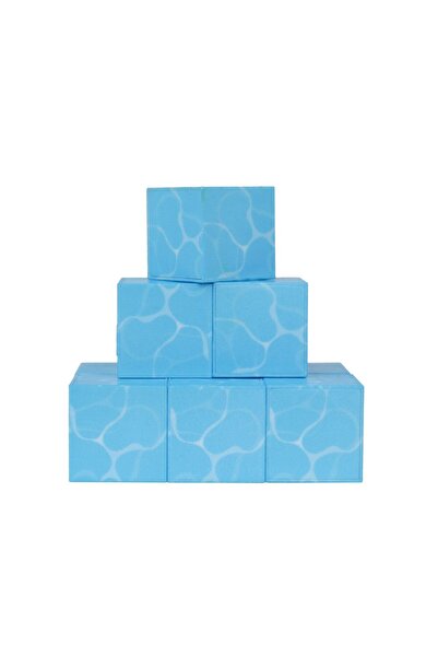 hak-iş oyuncak Megacraft Magnetic 9 Piece Blocks - Water Pattern